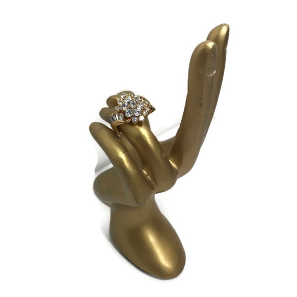 HSN Absolute Jewelry Hsn Absolute Cubic Zirconia Sterling Cocktail Ring Poshmark